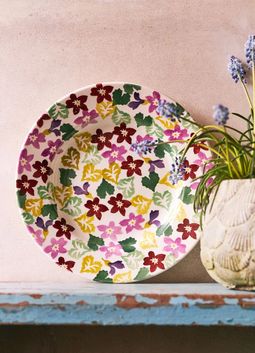 Emma Bridgewater Sweet Violets Medium Dinner Plate, 8.5 Inch