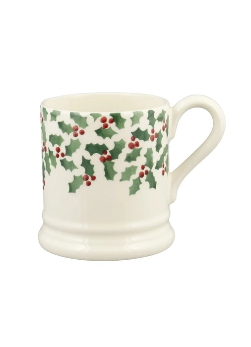 Emma Bridgewater Tiny Scattered Holly 1/2 Pint Mug
