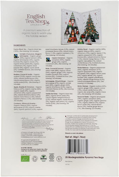 English Tea Shop Organic Tea Book Advent Calendar