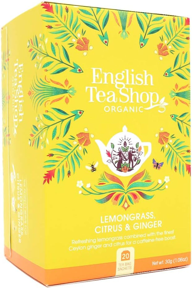 English Tea Shop Lemongrass Citrus & Ginger Pack of 20 — Maple Gifts
