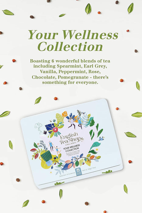 English Tea Shop Organic Wellness Tea Collection Gift Tin