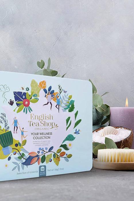 English Tea Shop Organic Wellness Tea Collection Gift Tin
