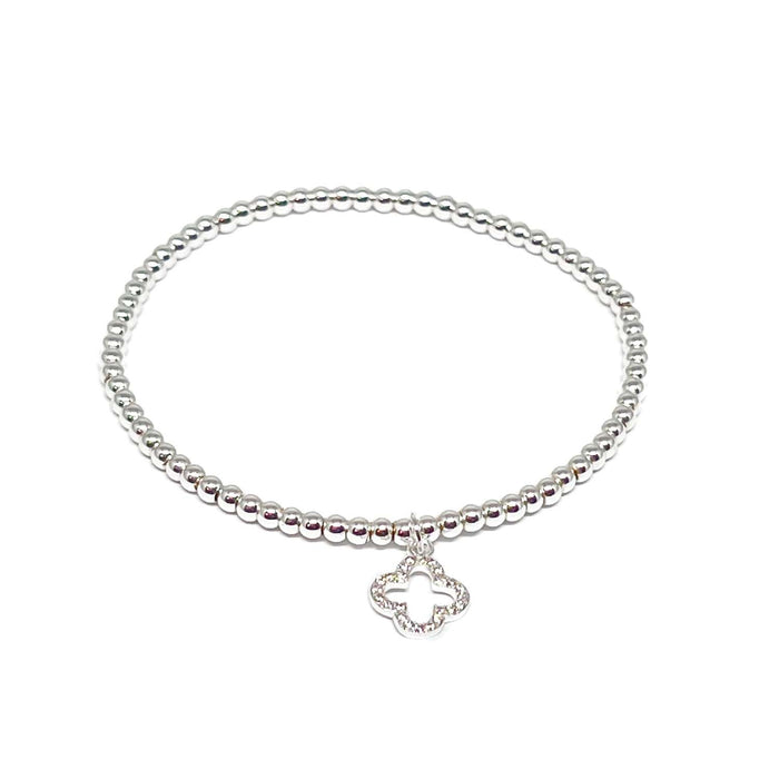 Clementine Enya Clover Bracelet - Silver