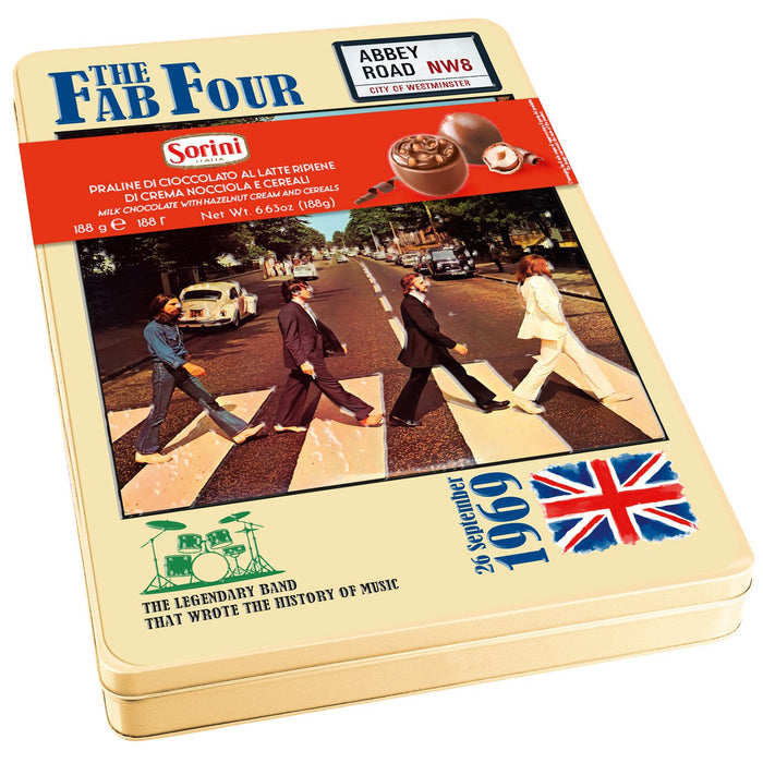 Fab Four & Rock N' Roll Milk Spheres With Cream tin