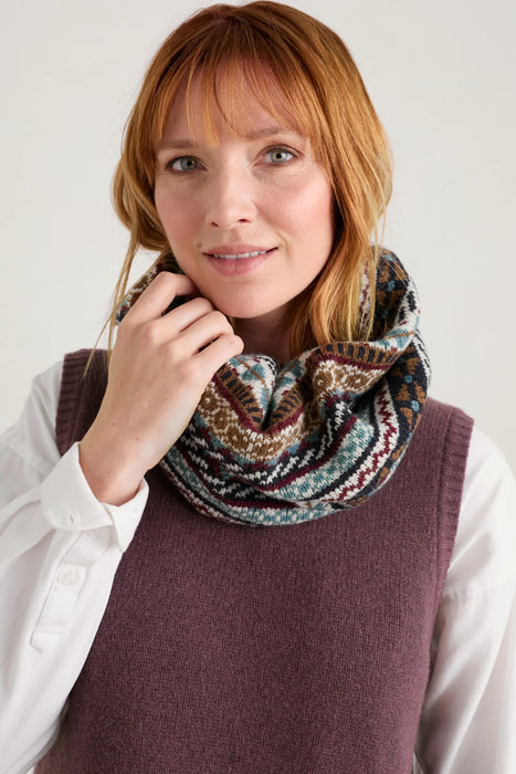 Seasalt Women's Falling Light Snood - Float Maritime Teak