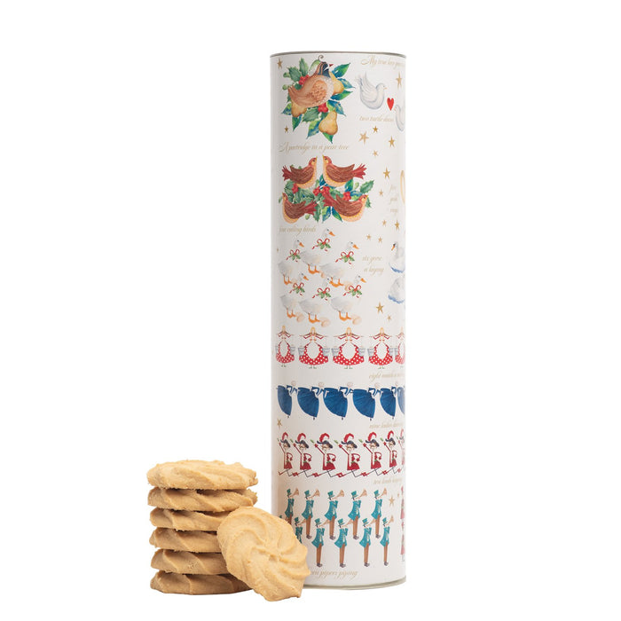 Farmhouse Biscuits 12 Days of Xmas Barrel Of Shortcake Whirls Tube