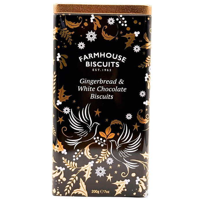 Farmhouse Biscuits Red Triangle Gingerbread With Chocolate Biscuits Tin