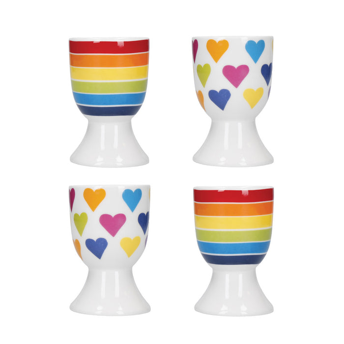 KitchenCraft Rainbow Set of 4 Egg Cups