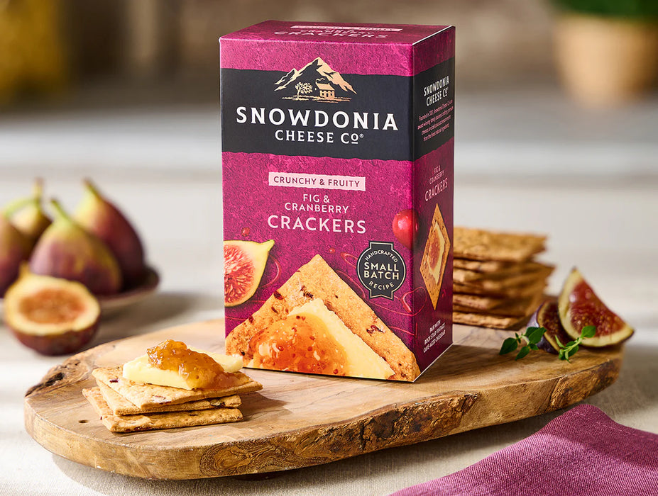 Snowdonia Cheese Company Fig and Cranberry Crackers 100g