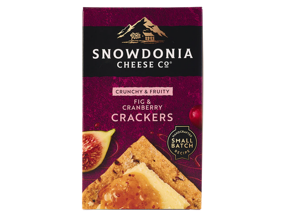 Snowdonia Cheese Company Fig and Cranberry Crackers 100g