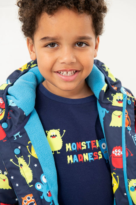 Lighthouse Finlay Coat In Monster Print