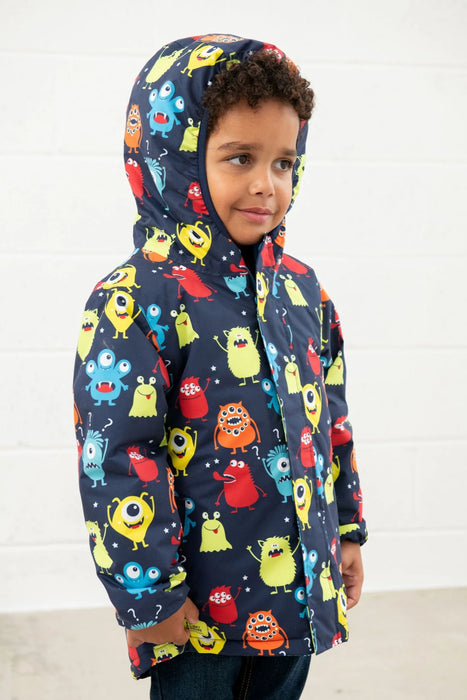 Lighthouse Finlay Coat In Monster Print