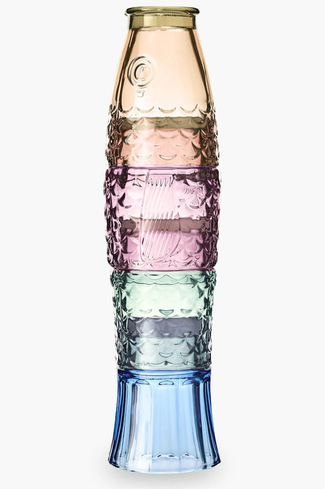 Fish Stacking Glasses – Rainbow Set Of 4