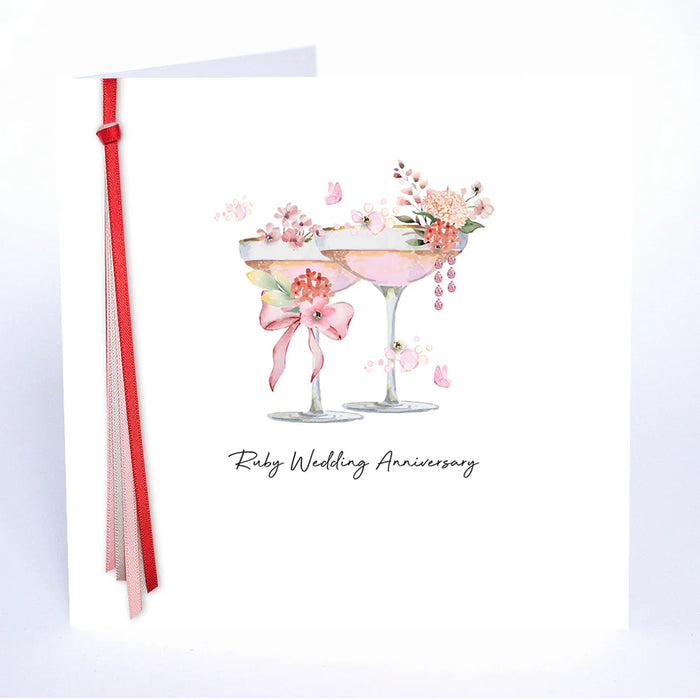 Five Dollar Shake 'Ruby Wedding Anniversary' Card