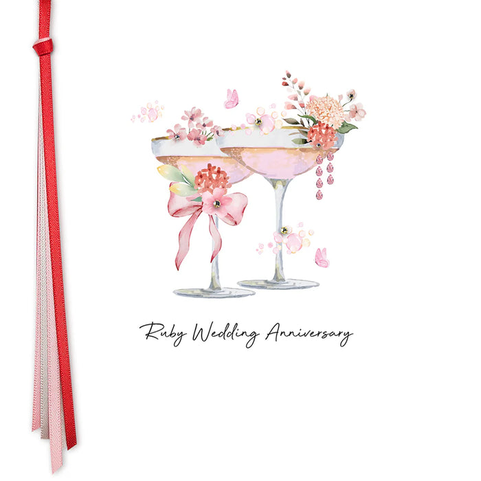 Five Dollar Shake 'Ruby Wedding Anniversary' Card