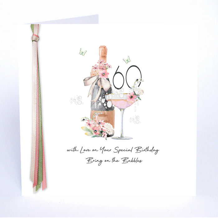 Five Dollar Shake '60 With Love On Your Special Birthday Some Girls Just Sparkle' Card