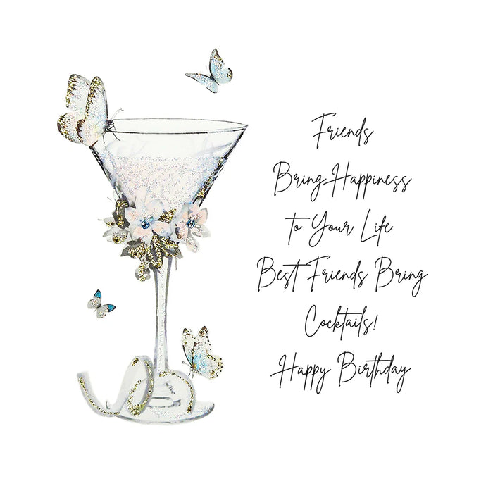 Five Dollar Best Friends Bring Cocktails Card