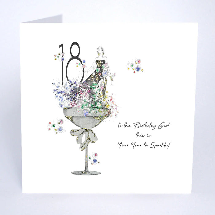 Five Dollar Shake 18 To The Birthday Girl This Is Your Year To Sparkle! Card