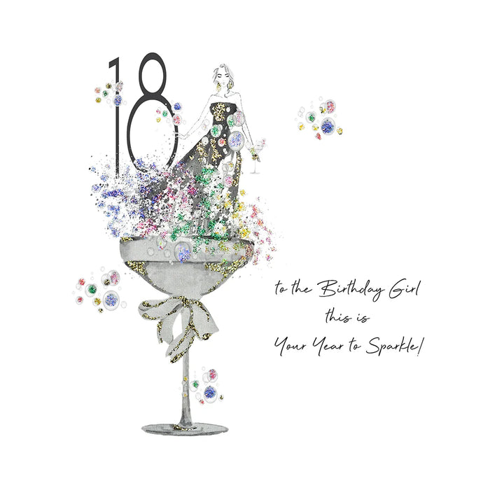 Five Dollar Shake 18 To The Birthday Girl This Is Your Year To Sparkle! Card