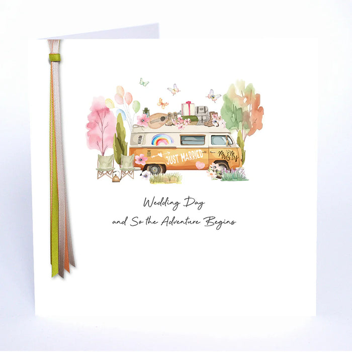 Five Dollar Shake 'Wedding Day And So The Adventure Begins' Card