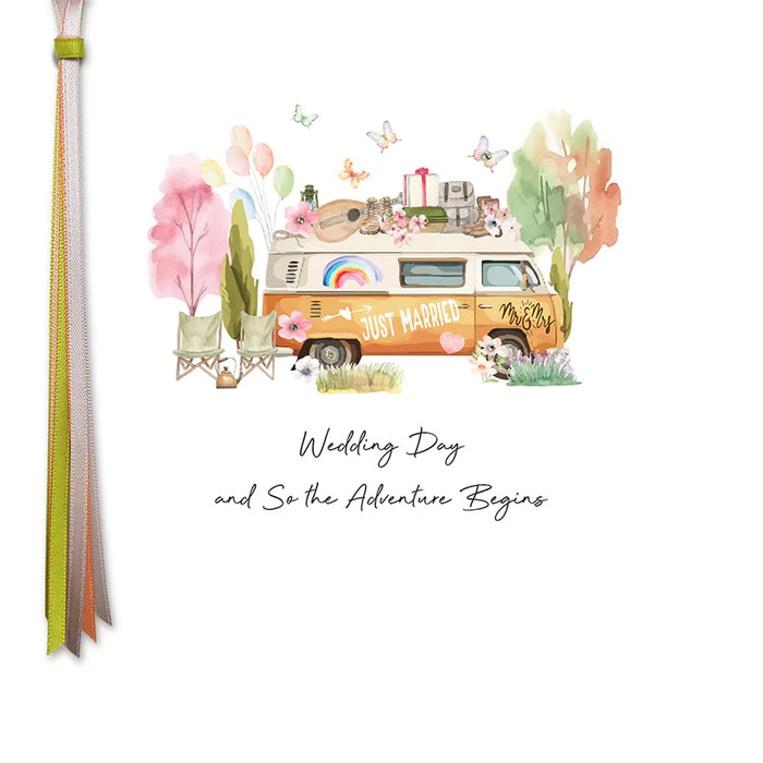 Five Dollar Shake 'Wedding Day And So The Adventure Begins' Card