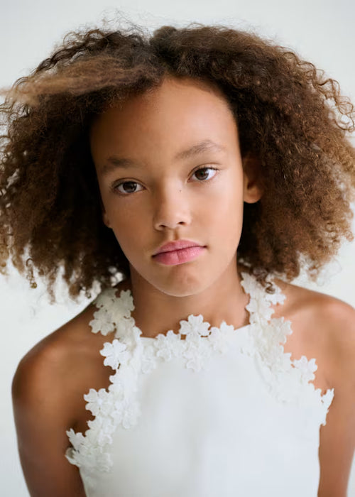Mayoral Girls White Floral Tank Top
