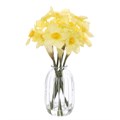 Floralsilk Artificial Daffodils In Mini Vase