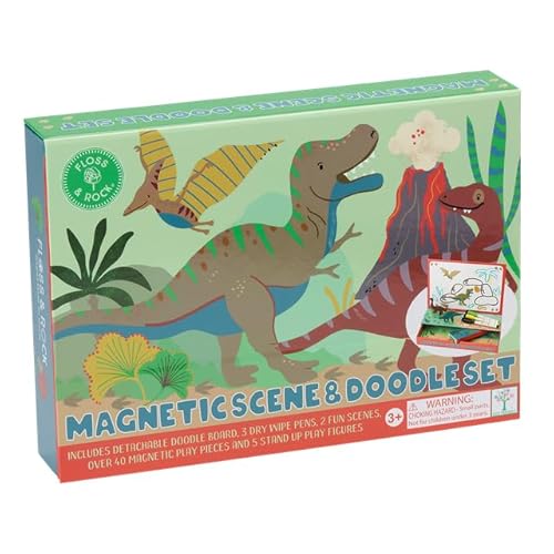 Floss & Rock Dino Magnetic Scene & Doodle Set