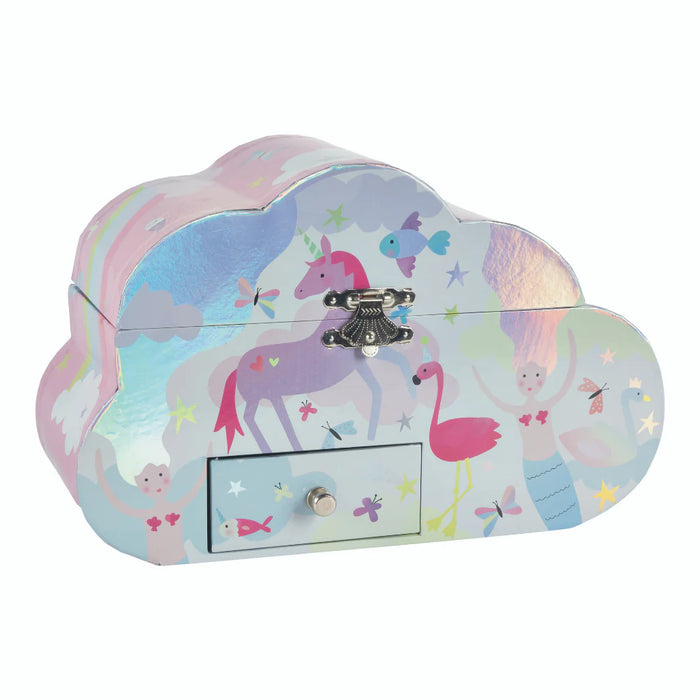 Floss & Rock Musical Jewellery Box Cloud Shape Fantasy