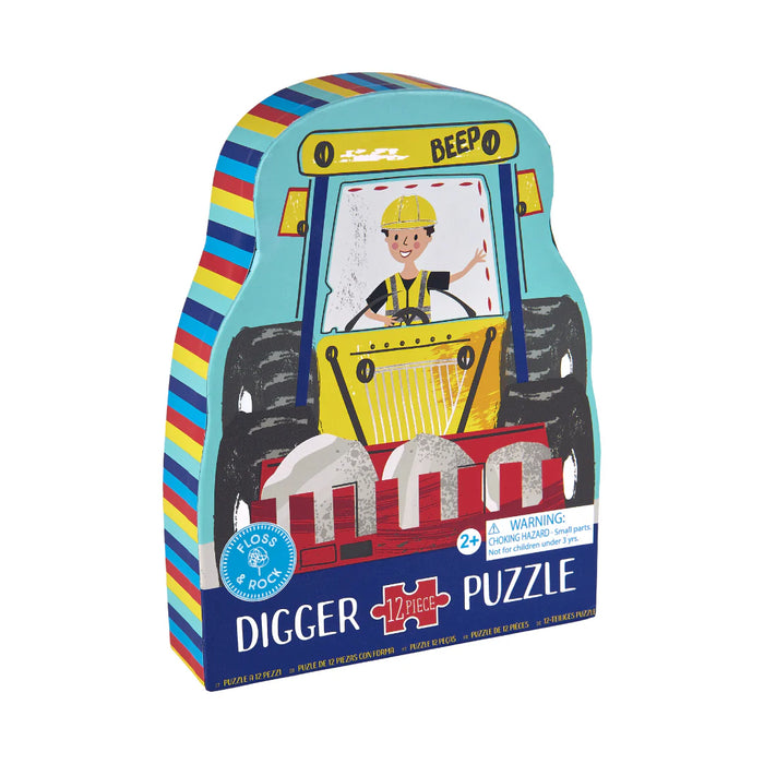 Floss & Rock 12 Piece Shaped Jigsaw in Shaped Box Construction