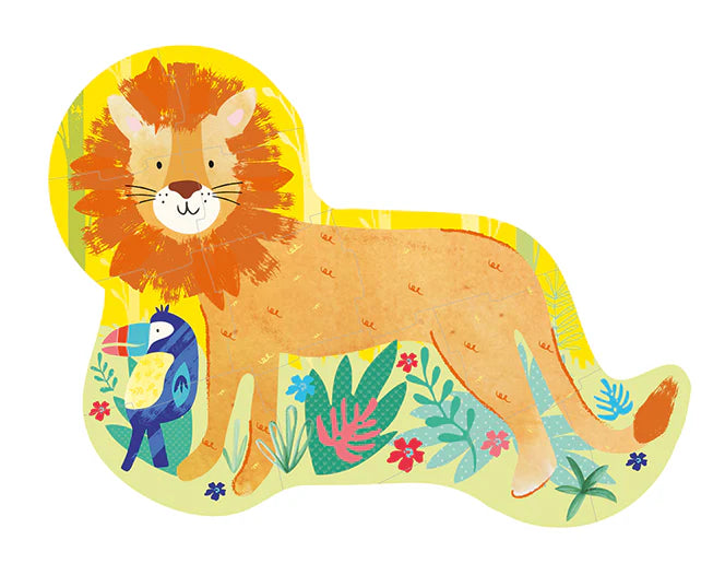 Floss & Rock 12 Piece Shaped Jigsaw in Shaped Box Lion