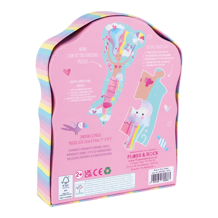 Floss & Rock 12 Piece Shaped Jigsaw in Shaped Box Fantasy
