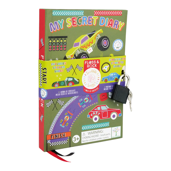 Floss & Rock Scented Secret Diary - Cars
