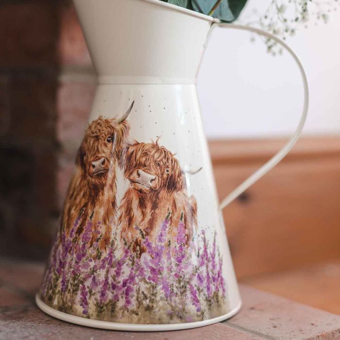 Wrendale 'Gentle Giants' Highland Cow Flower Jug