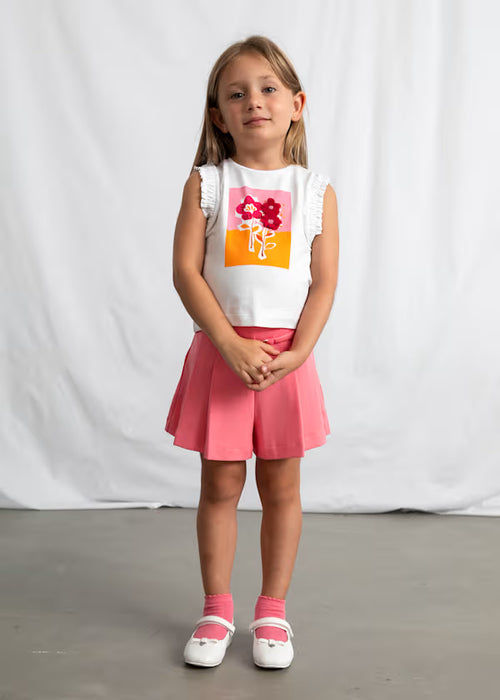 Mayoral Girls White Tank Top
