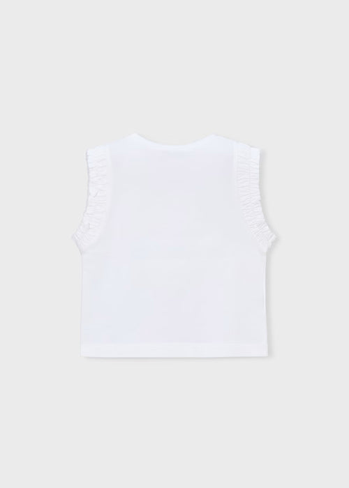 Mayoral Girls White Tank Top