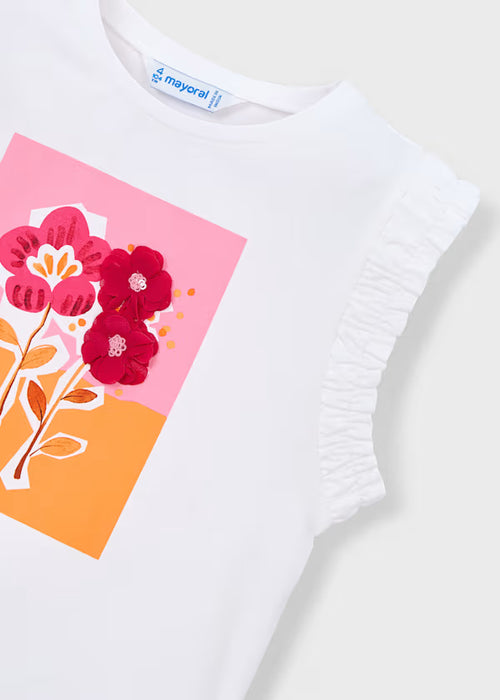 Mayoral Girls White Tank Top