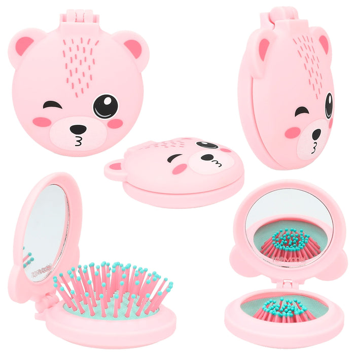 Top Model Folding Hairbrush With Mirror