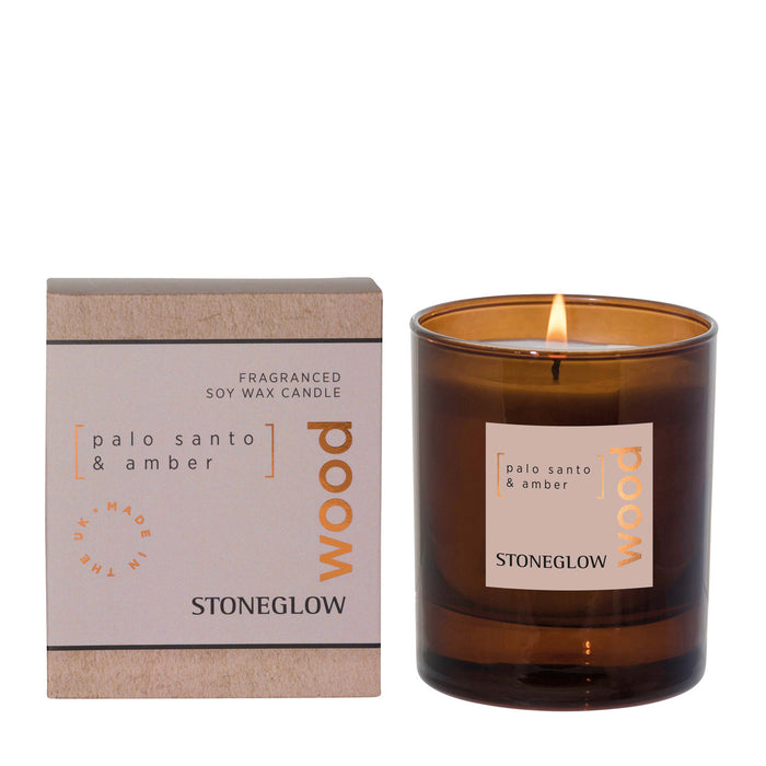 Stoneglow Palo Santo & Amber Boxed Tumbler Scented Candle