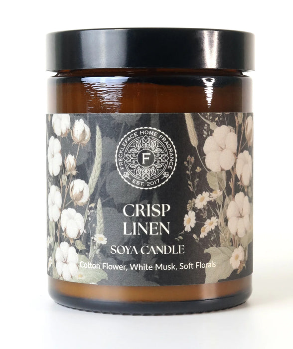 Freckleface Scent Library Apothecary Jar Candle - Crisp Linen