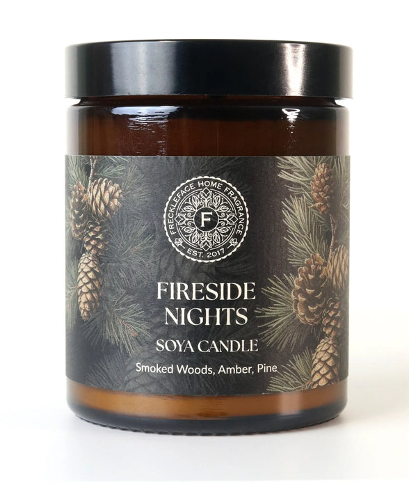 Freckleface Scent Library Apothecary Jar Candle - Fireside Nights