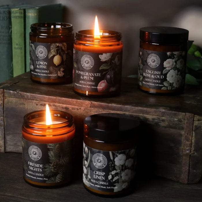 Freckleface Scent Library Apothecary Jar Candle - Pomegranate and Plum