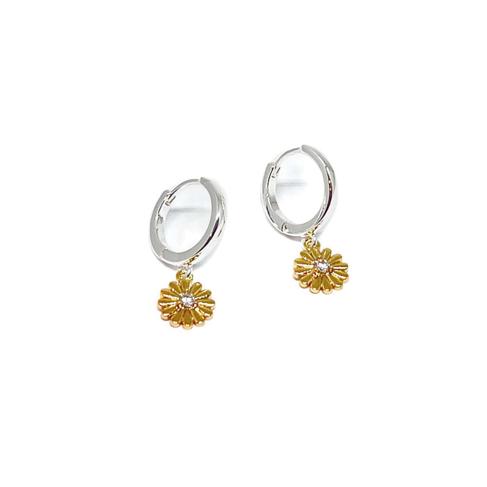 Clementine Freya Flower Earrings - Gold