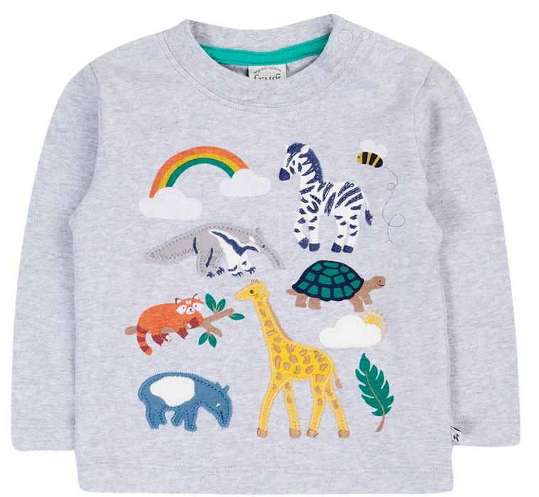 Frugi Adventure Applique Go Wild Top