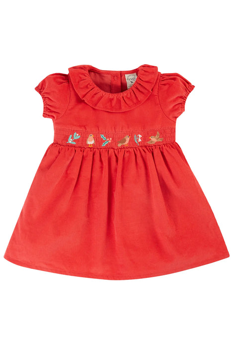 Frugi Amilie Robin Printed Party Dress