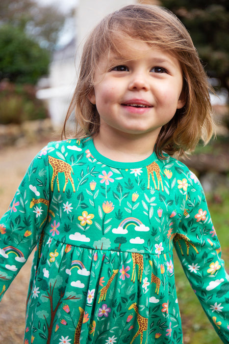 Frugi Dani Dress In A Tower Of Giraffes