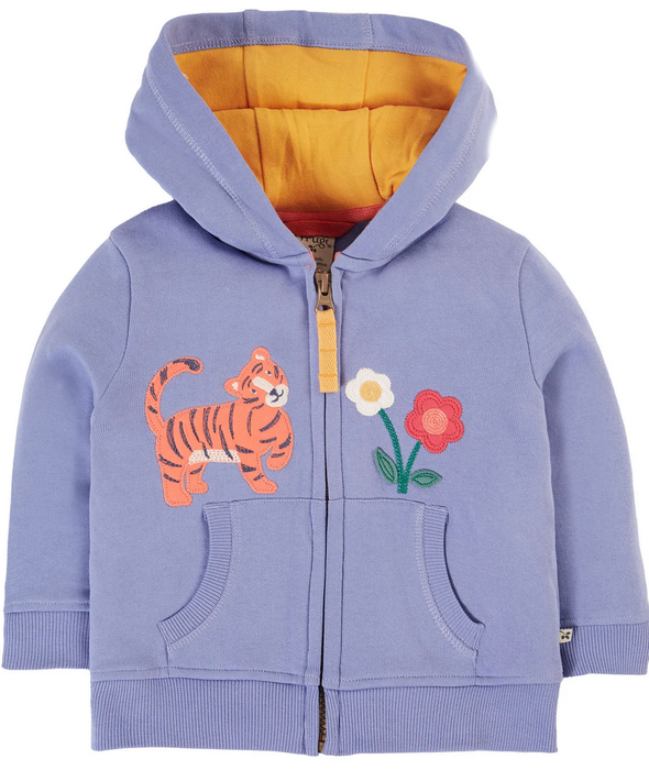 Frugi Carbis Grape Tiger Hoodie