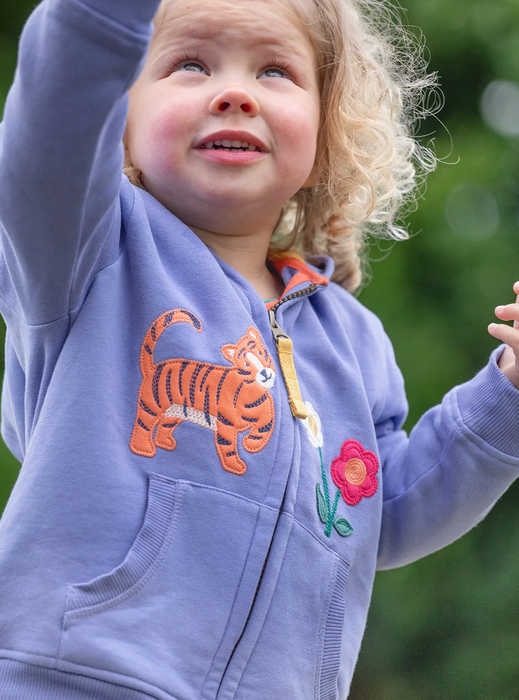 Frugi Carbis Grape Tiger Hoodie