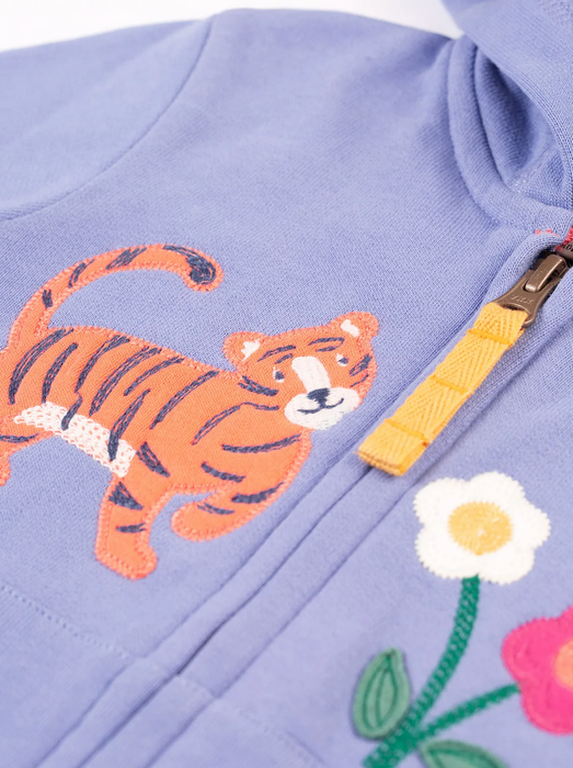 Frugi Carbis Grape Tiger Hoodie