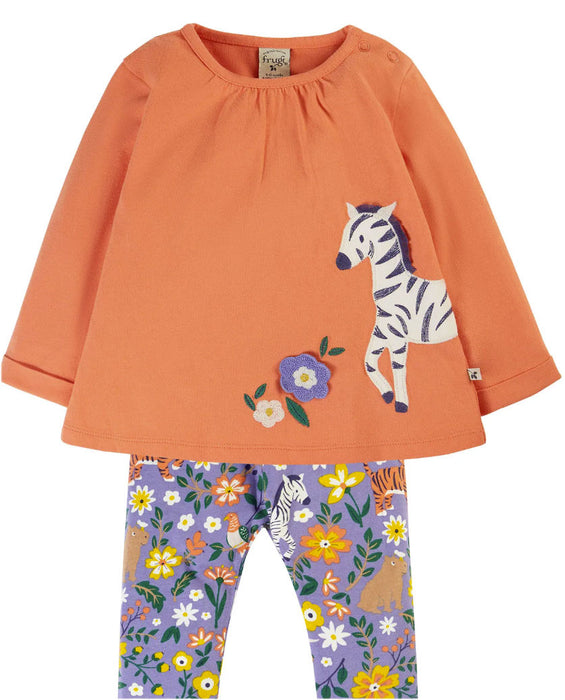 Frugi Rainforest Friends Opal Outfit